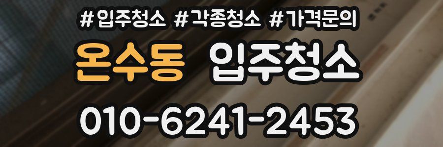 온수동 이사청소