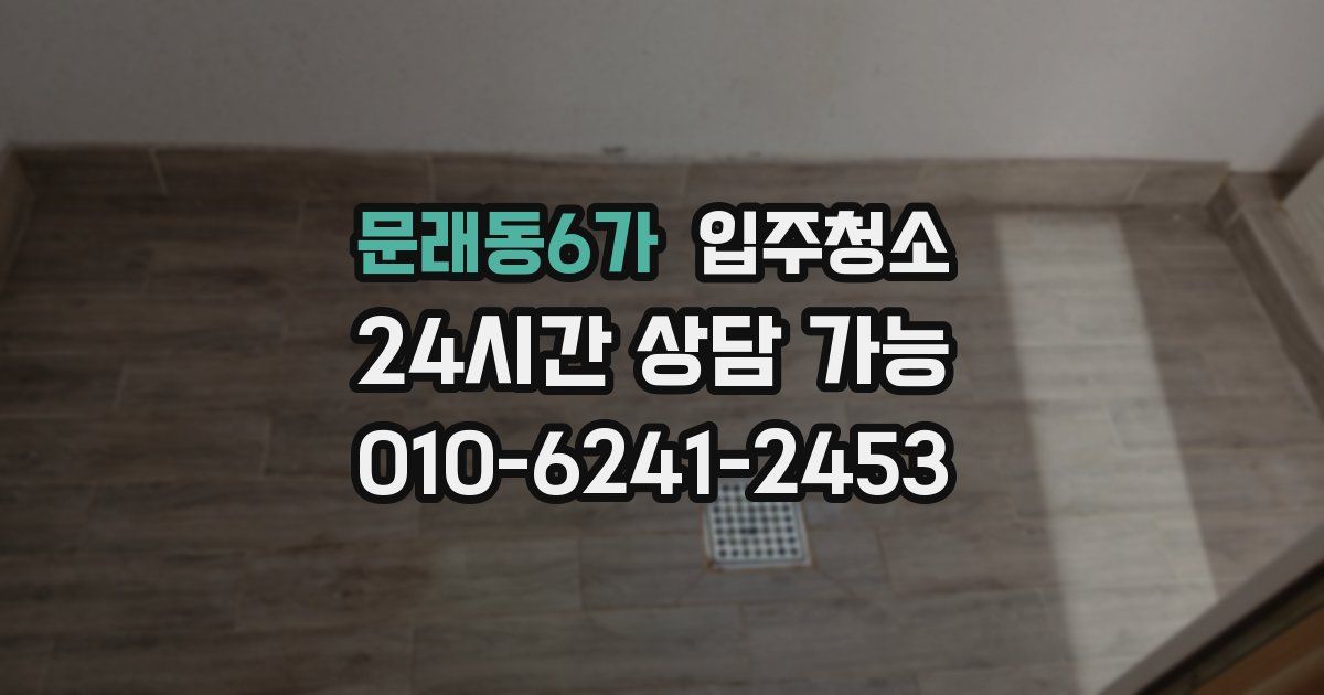 문래동6가 입주청소