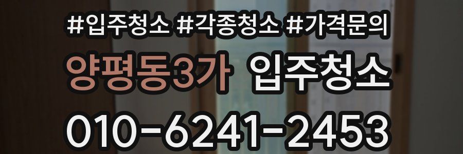 양평동3가 이사청소