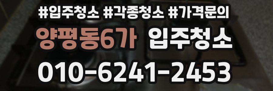 양평동6가 이사청소