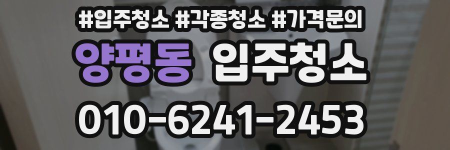 양평동 이사청소