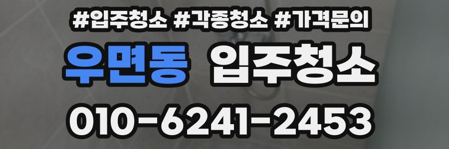 우면동 이사청소
