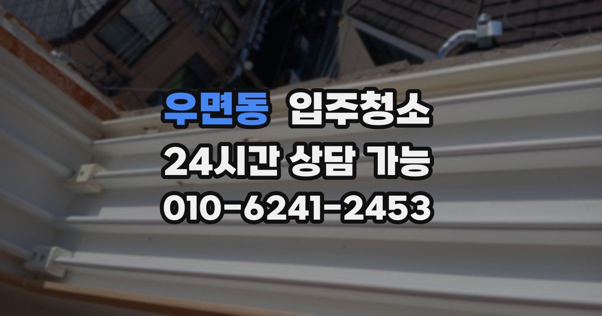 우면동 입주청소