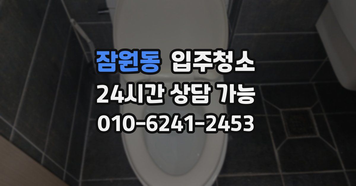 잠원동 입주청소