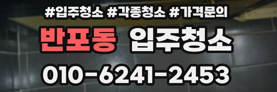 반포동 이사청소