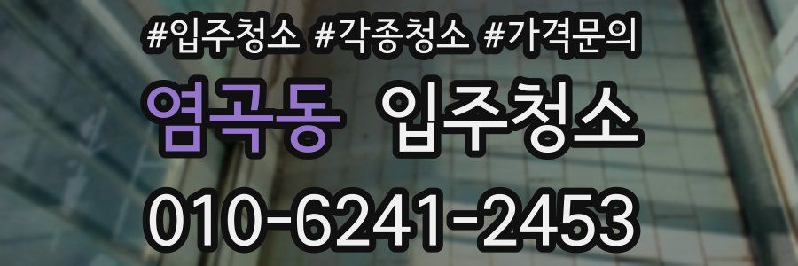 염곡동 이사청소