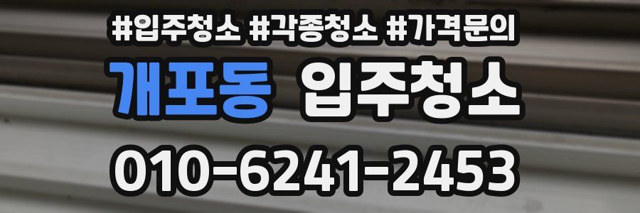 개포동 이사청소