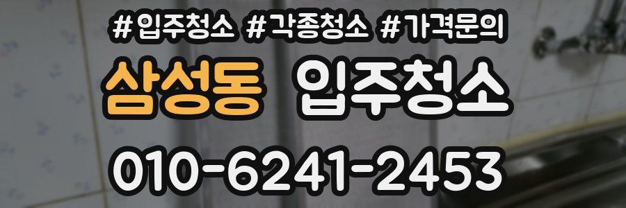 삼성동 이사청소