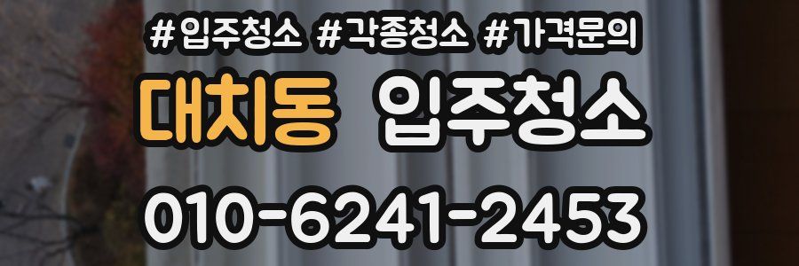 대치동 이사청소