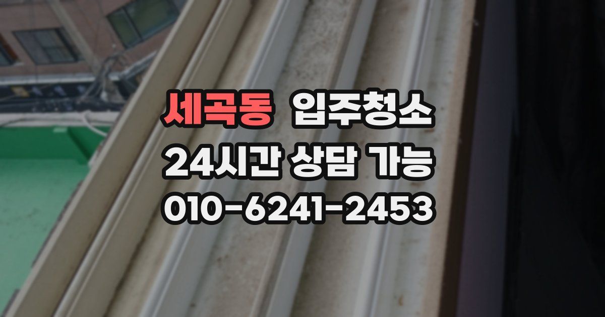 세곡동 입주청소