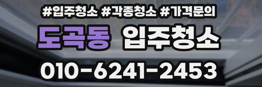 도곡동 이사청소