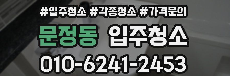 문정동 이사청소