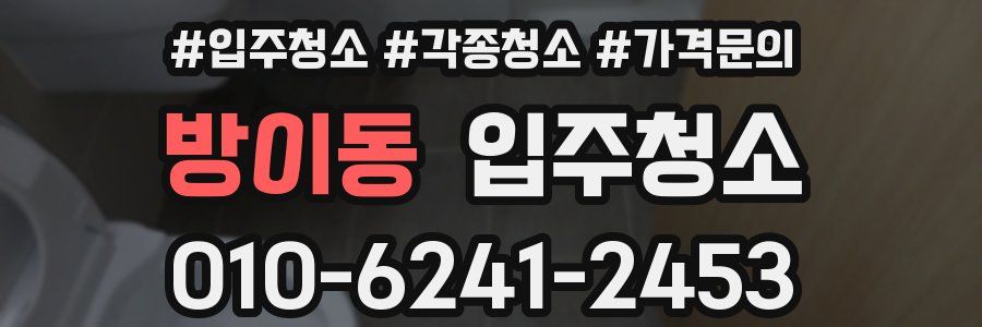 방이동 이사청소