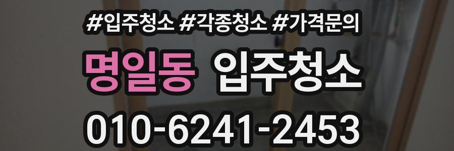 명일동 이사청소