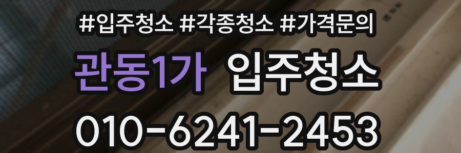 관동1가 이사청소