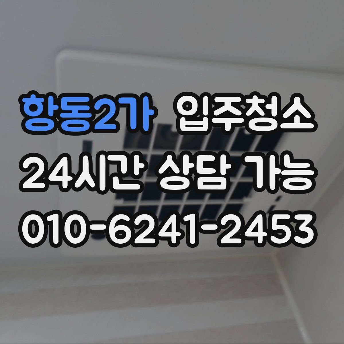 항동2가 원룸청소