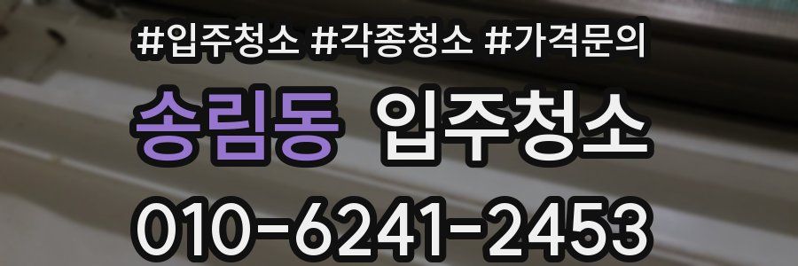 송림동 이사청소