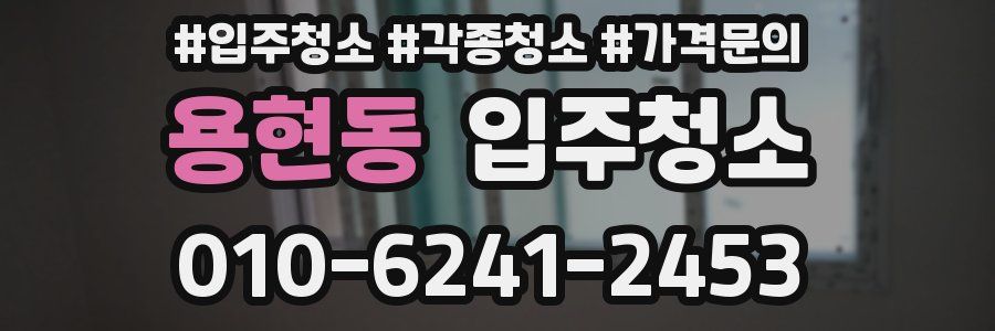 용현동 이사청소