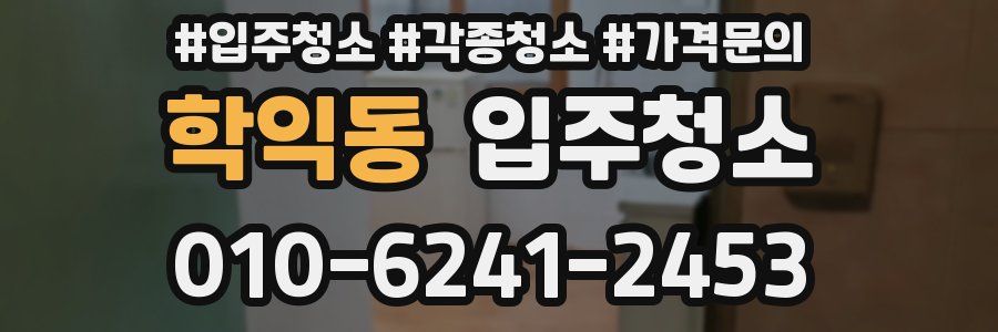 학익동 이사청소