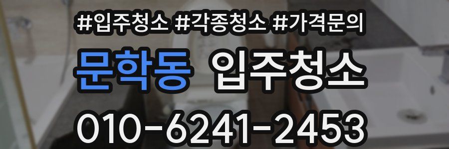 문학동 이사청소