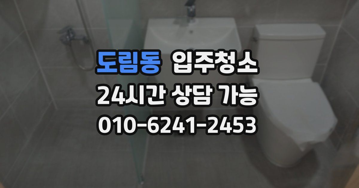 도림동 입주청소