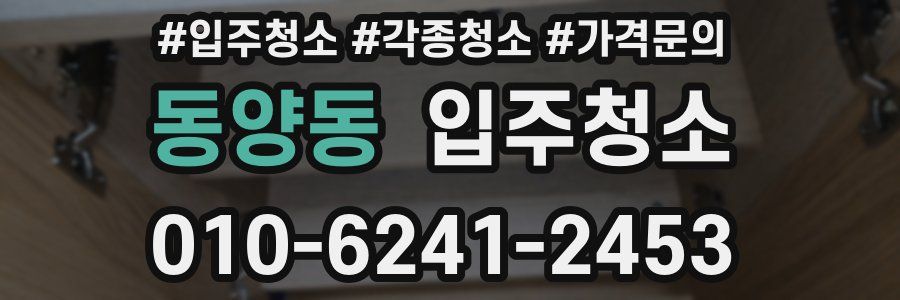 동양동 이사청소