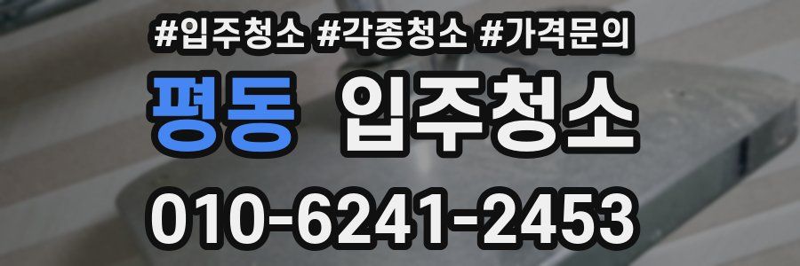 평동 이사청소