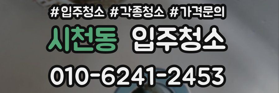 시천동 이사청소
