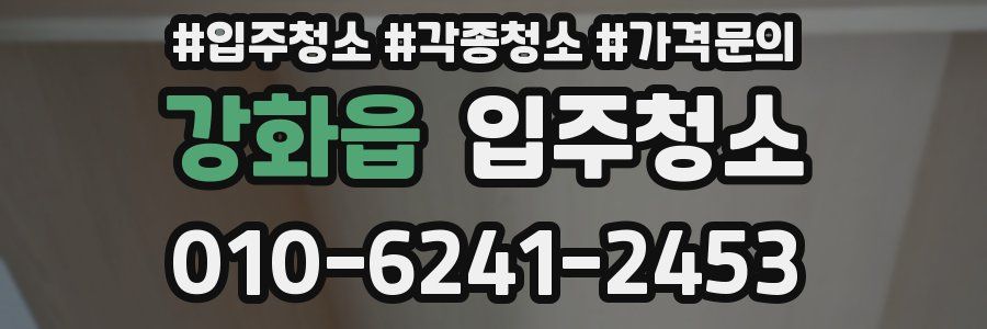 강화읍 이사청소