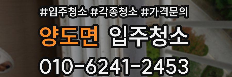 양도면 이사청소