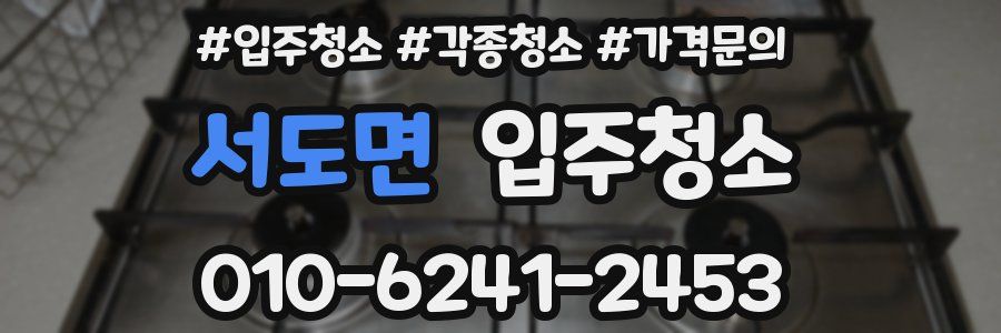 서도면 이사청소