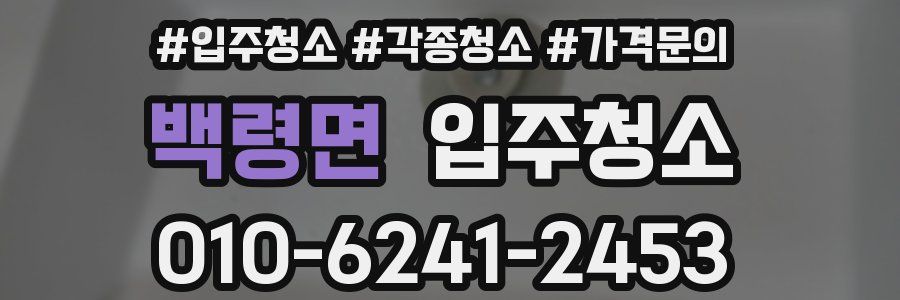 백령면 이사청소