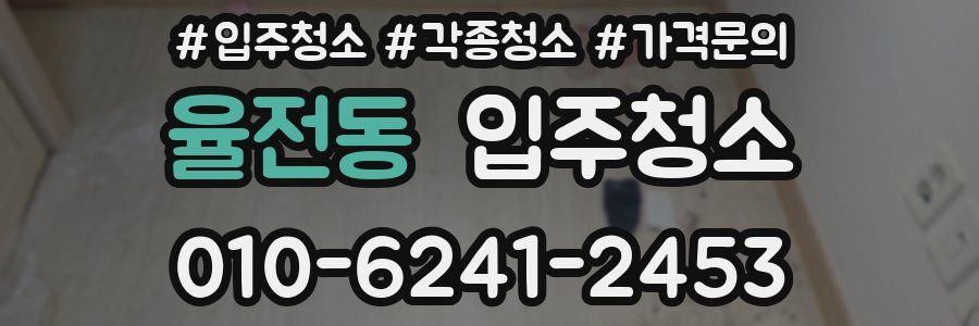 율전동 이사청소