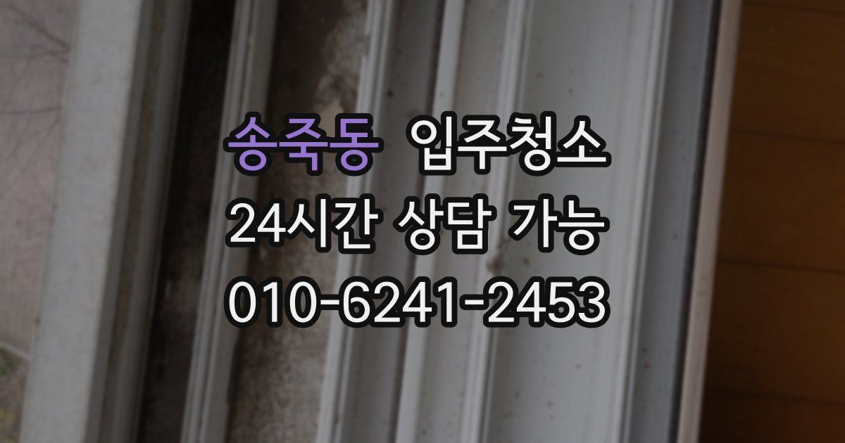 송죽동 입주청소