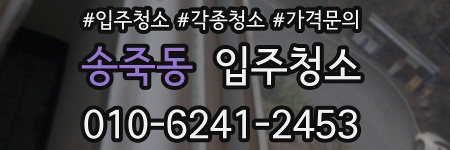 송죽동 이사청소