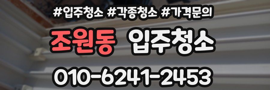 조원동 이사청소