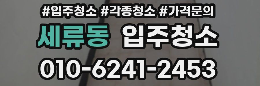 세류동 이사청소