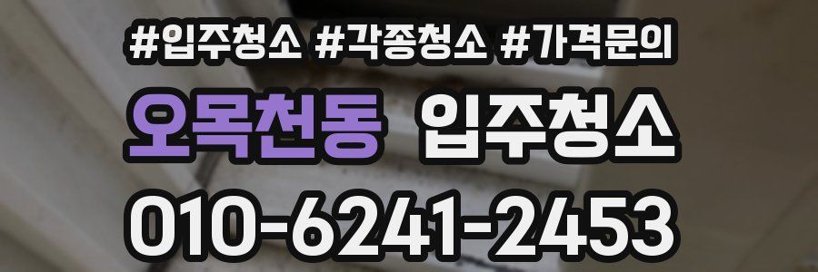 오목천동 이사청소