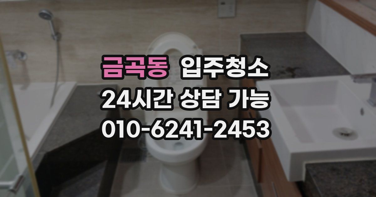 금곡동 입주청소