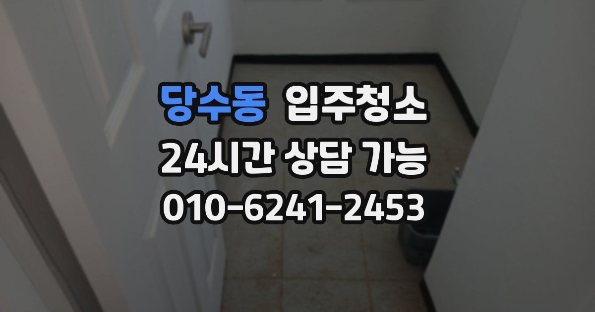 당수동 입주청소