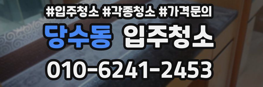 당수동 이사청소