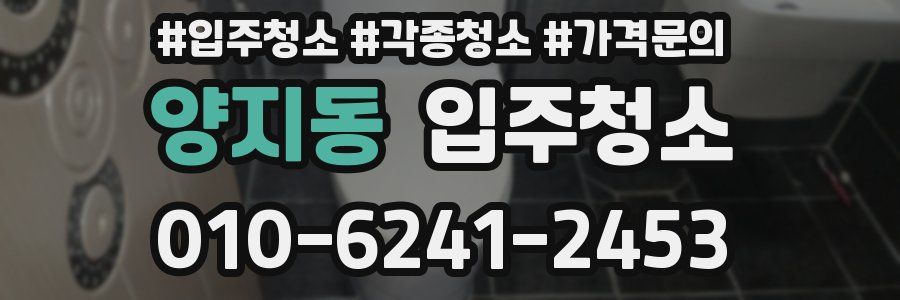 양지동 이사청소