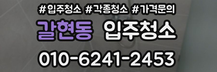 갈현동 이사청소