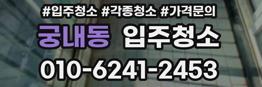 궁내동 이사청소