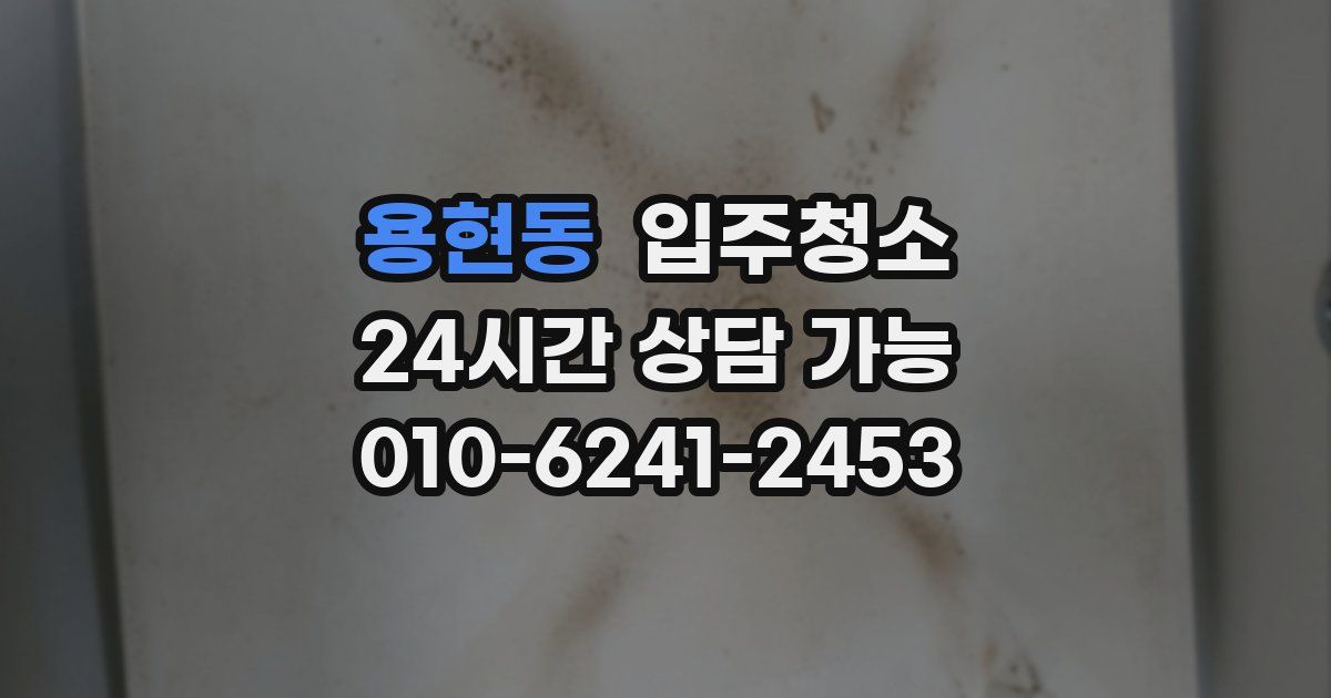 용현동 입주청소