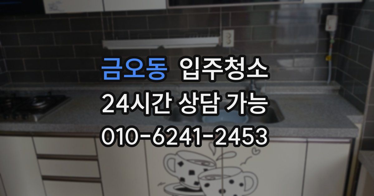 금오동 입주청소