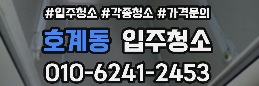 호계동 이사청소