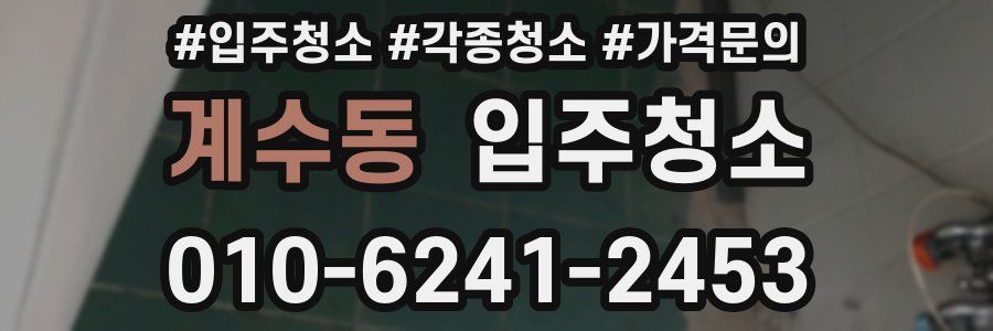 계수동 이사청소