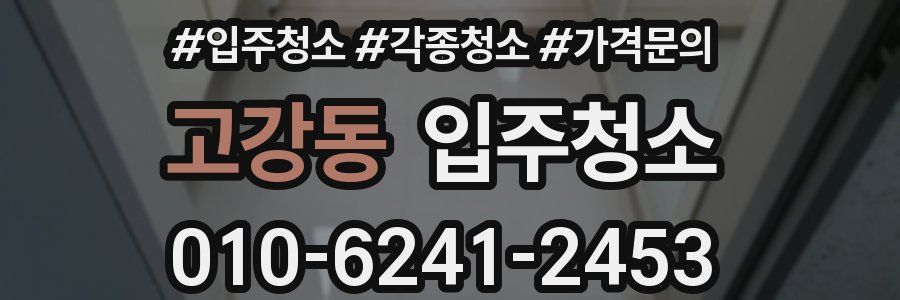 고강동 이사청소