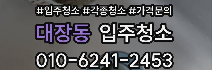 대장동 이사청소